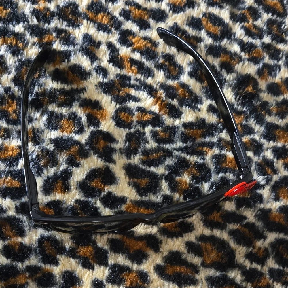 Adult Black Sunglasses with Red Bow